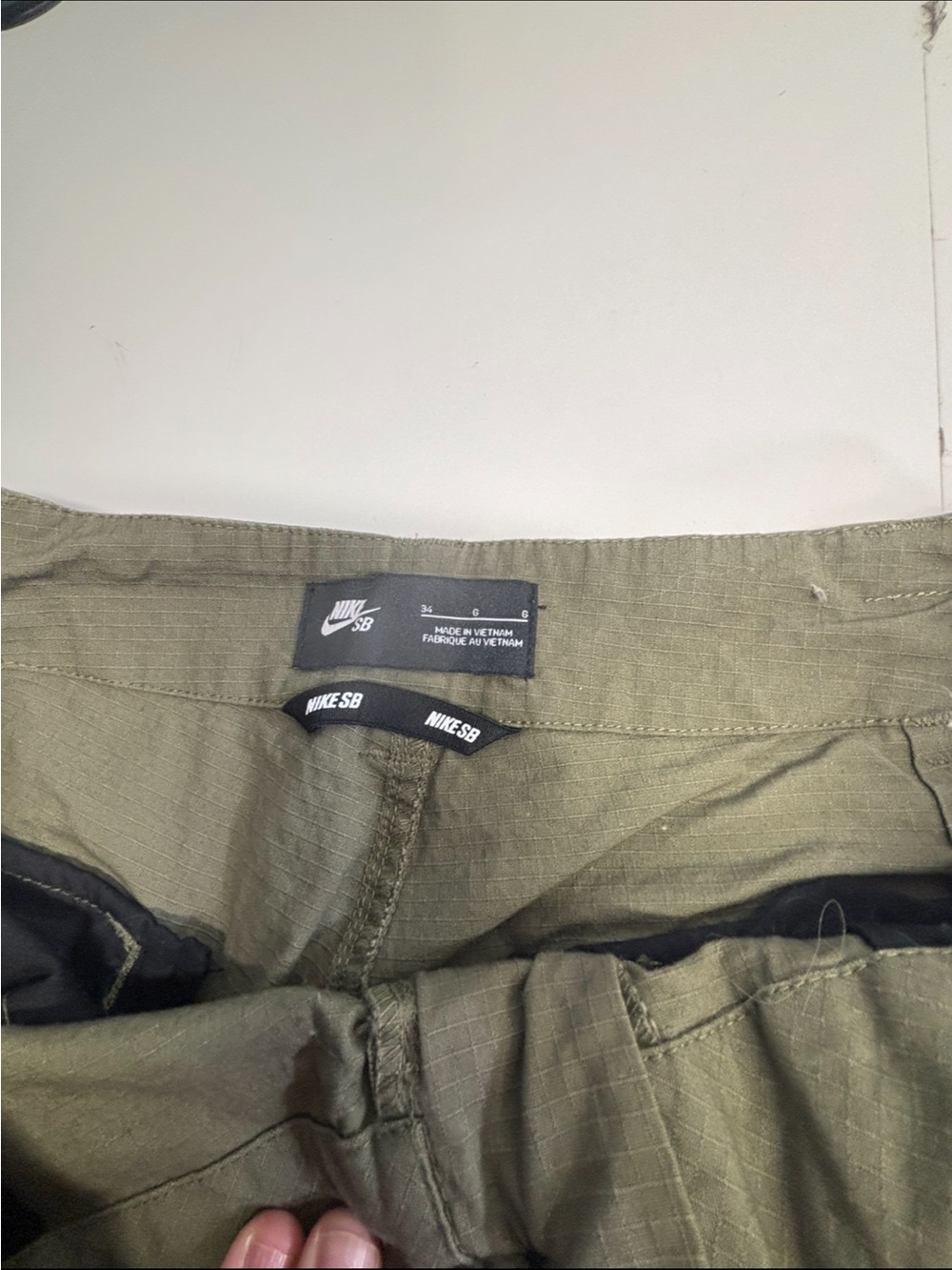 Nike SB Flex Ripstop Cargo Skate Pants Olive Green Men's Size 34 (AT3494-222) - Picture 7 of 7